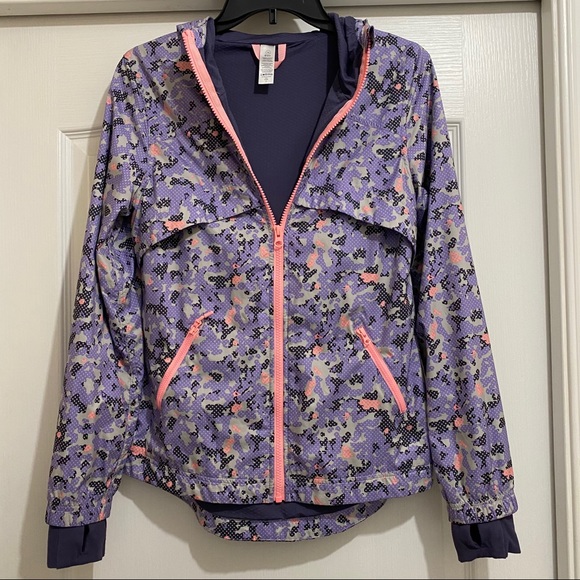 Purple print Ivivva (Lululemon) jacket size 14 - Picture 3 of 4